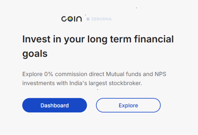 Coin Zerodha Website