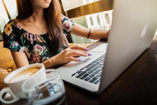 A clean workspace showing how to declutter your digital life